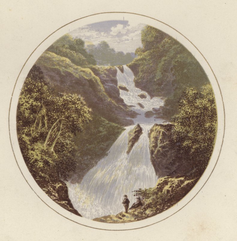 Frontispis ilustrace pro krajinu English Lake Scenery od Alexander Francis Lydon