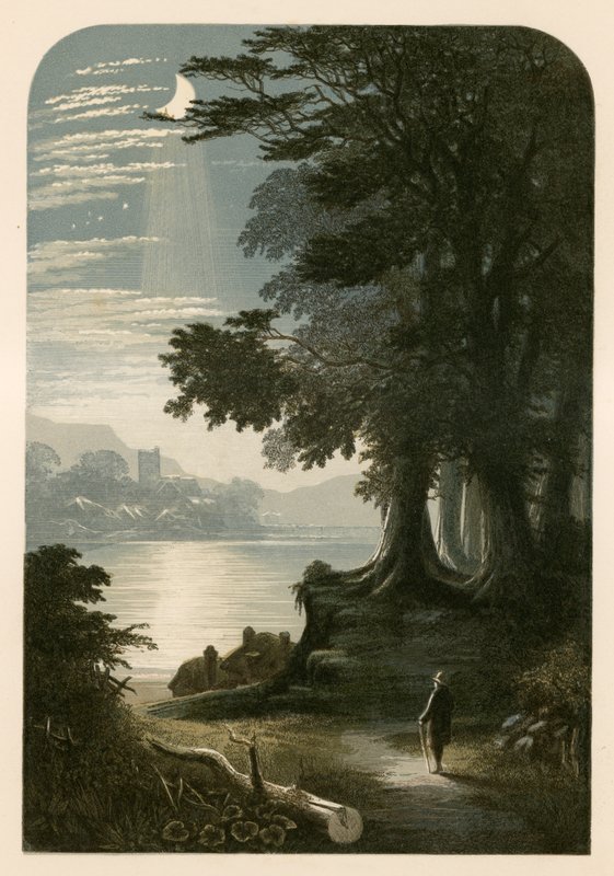 Ilustrace k Miltonově Il Penseroso od Alexander Francis Lydon
