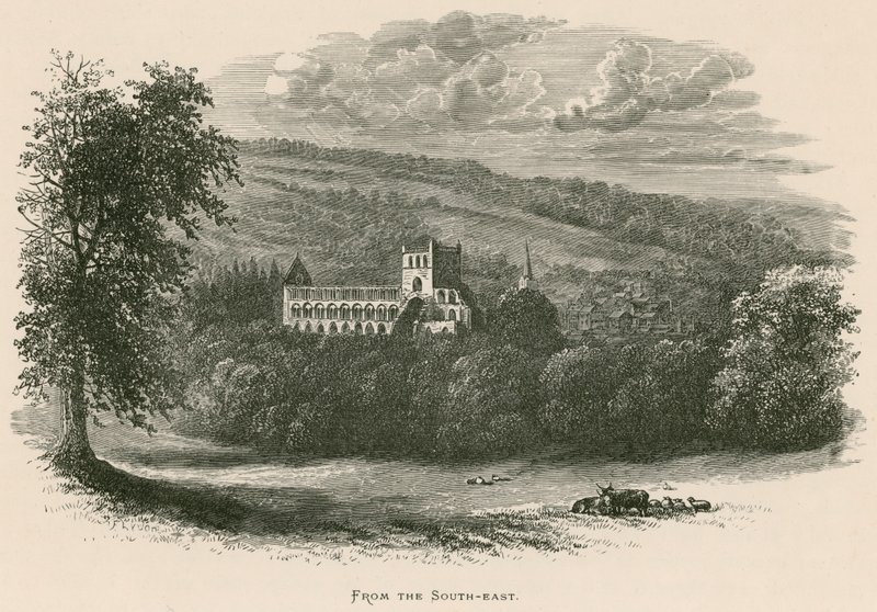 Jedburgh Abbey, z jihovýchodu od Alexander Francis Lydon
