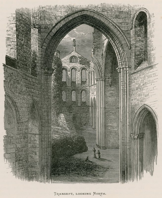 Kirkstall Abbey, Transept, při pohledu na sever od Alexander Francis Lydon