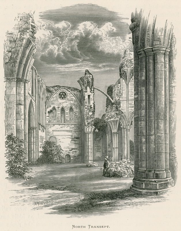 Melrose Abbey, Severní transept od Alexander Francis Lydon