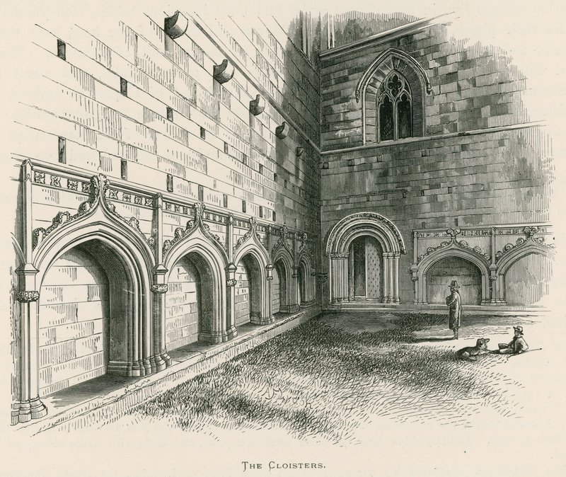 Melrose Abbey, The Cloisters od Alexander Francis Lydon