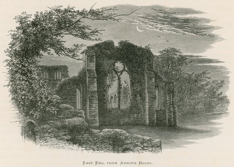 Netley Abbey, East End, z Abbot