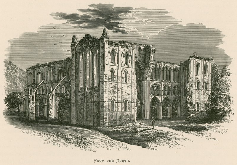 Opatství Rievaulx, od severu od Alexander Francis Lydon