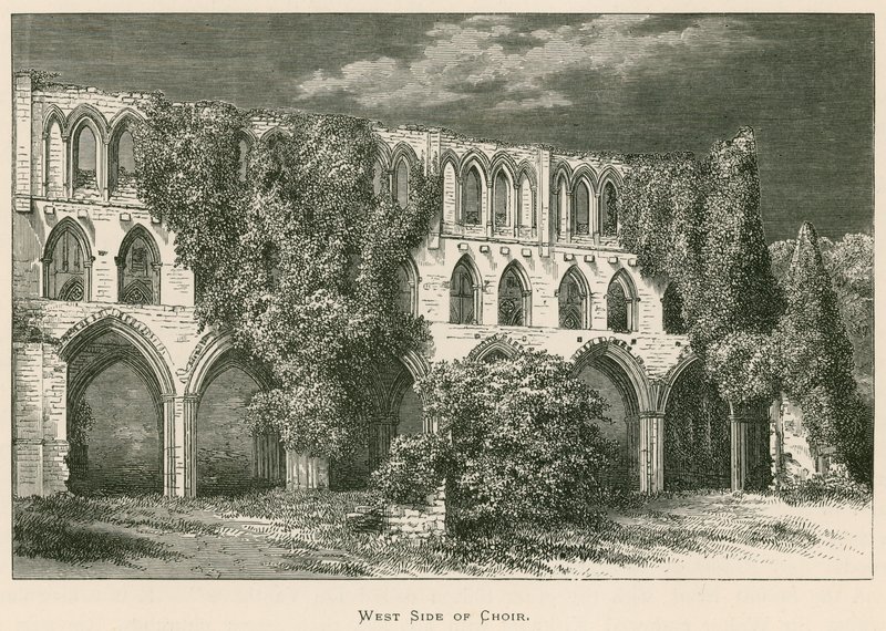 Rievaulx Abbey, West Side of Choir od Alexander Francis Lydon