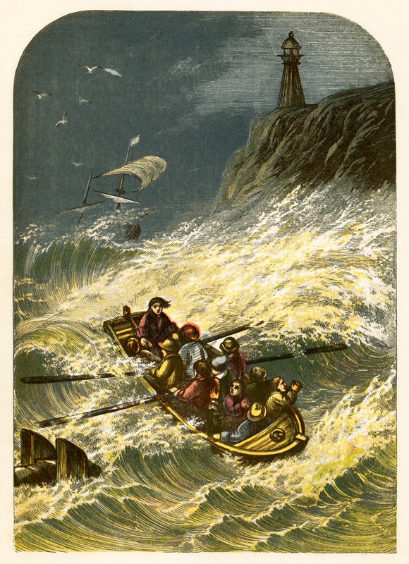 Robinson Crusoe opouští domov a ztroskotá od Alexander Francis Lydon