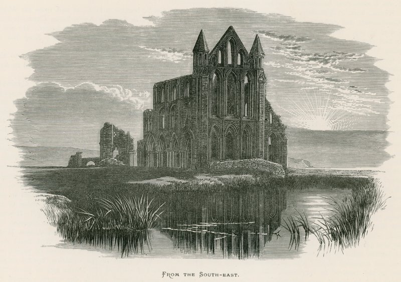 Whitby Abbey, z jihovýchodu od Alexander Francis Lydon