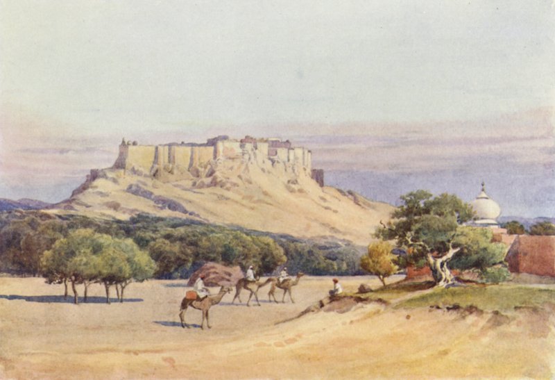 Jodhpur, Celkový pohled na pevnost od Alexander Henry Hallam Murray