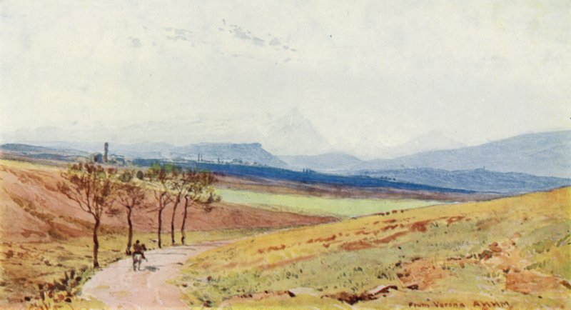 Alpy z Verony (barevné lito) od Alexander Henry Hallam Murray