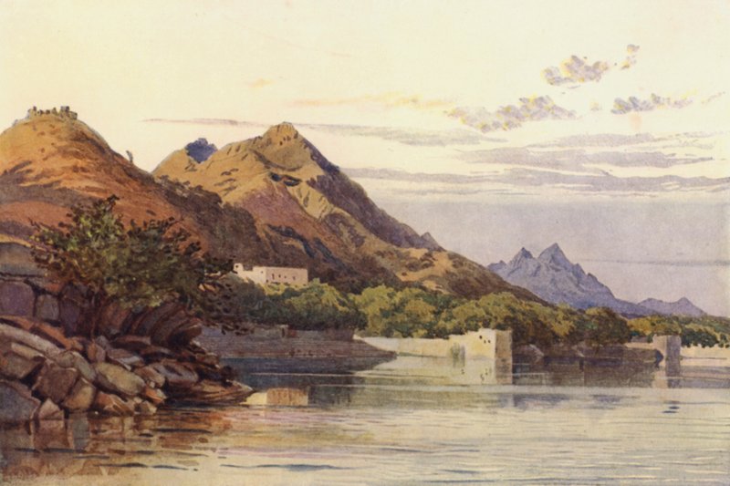 Ana Sagar, Ajmere (barevné lito) od Alexander Henry Hallam Murray
