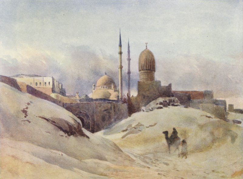 Citadela, Káhira, v písečné bouři od Alexander Henry Hallam Murray