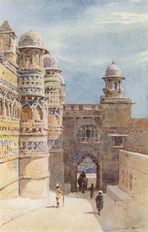 The Man Sing Palace, Gwalior od Alexander Henry Hallam Murray