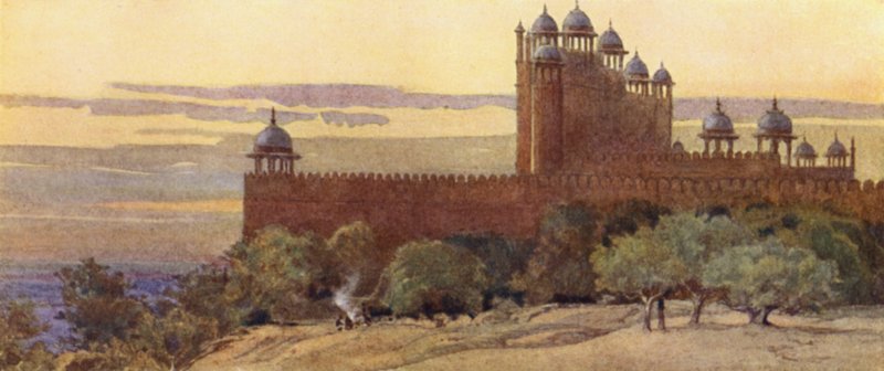 Mešita a brána vítězství, Fatehpur Sikri od Alexander Henry Hallam Murray