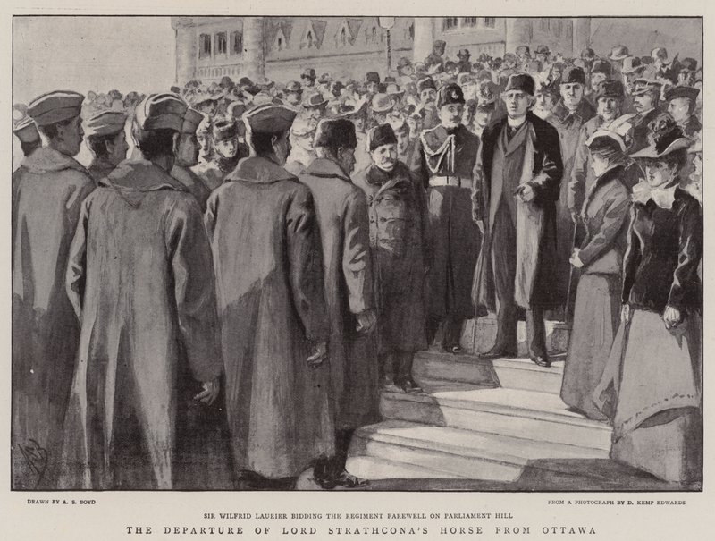 Odjezd koně lorda Strathcony z Ottawy od Alexander Stuart Boyd