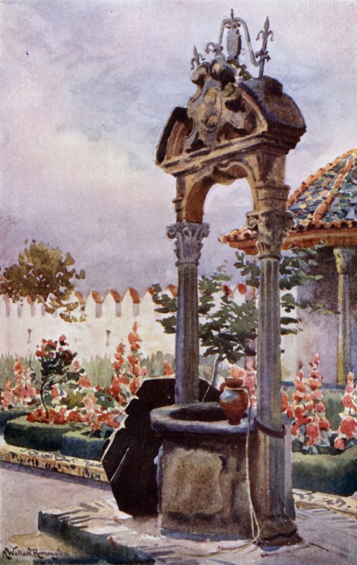 V zahradě Andalusie (barevné lito) od Alexander Wallace Rimington