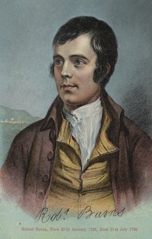 Robert Burns , skotský básník od Alexander after Nasmyth