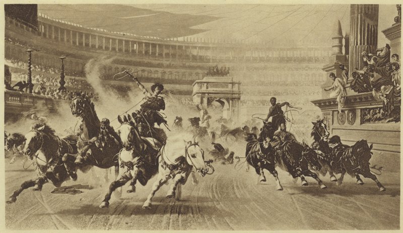 The Chariot Race (fotohlubotisk) od Alexander von Wagner