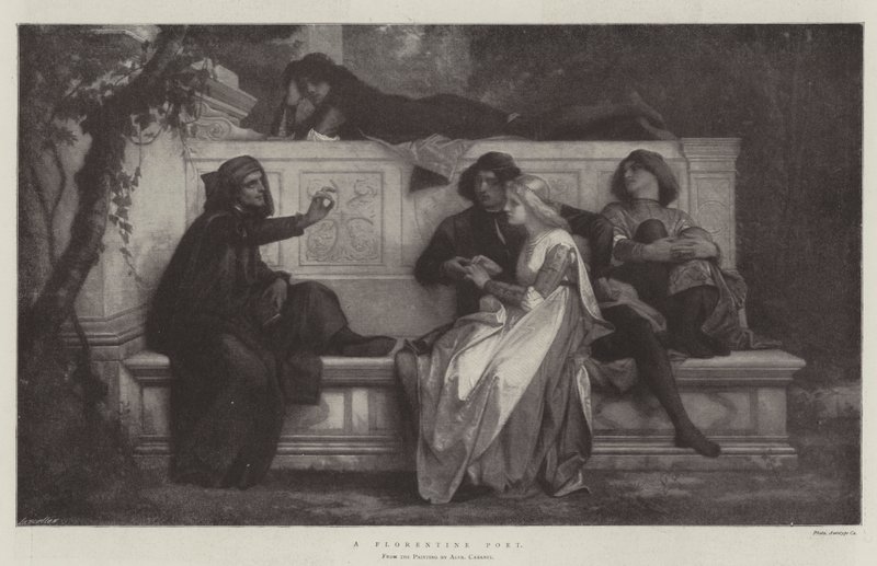 Florentský básník od Alexandre Cabanel