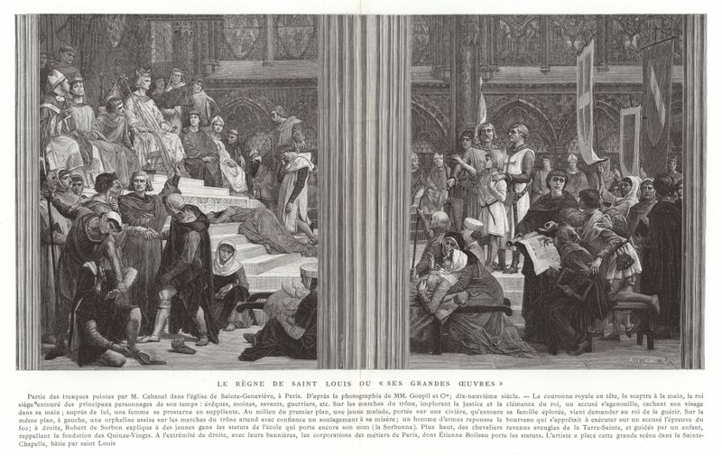 Vláda svatého Ludvíka aneb jeho velká díla od Alexandre Cabanel