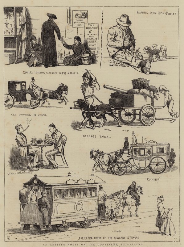 Zápisky umělce o kontinentu, III, Vídeň od Alfred Chantrey Corbould