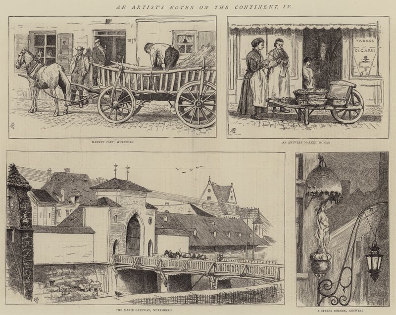 Zápisky umělce o kontinentu, IV od Alfred Chantrey Corbould