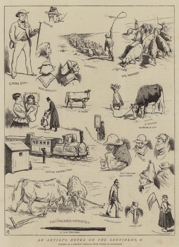 Umělcovy poznámky na kontinentu, V od Alfred Chantrey Corbould