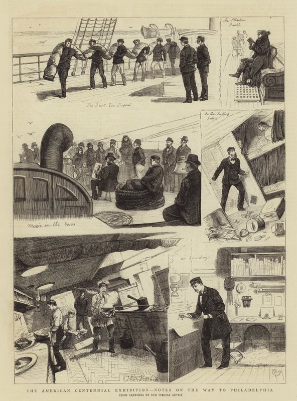 Americká výstava stého výročí, poznámky na cestě do Philadelphie od Alfred Chantrey Corbould