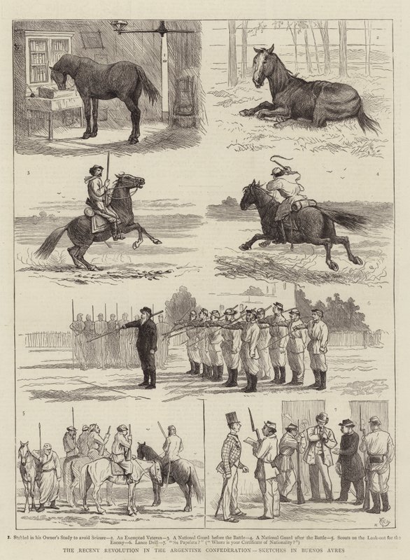 Nedávná revoluce v Argentinské konfederaci, Sketches v Buenos Ayres od Alfred Chantrey Corbould
