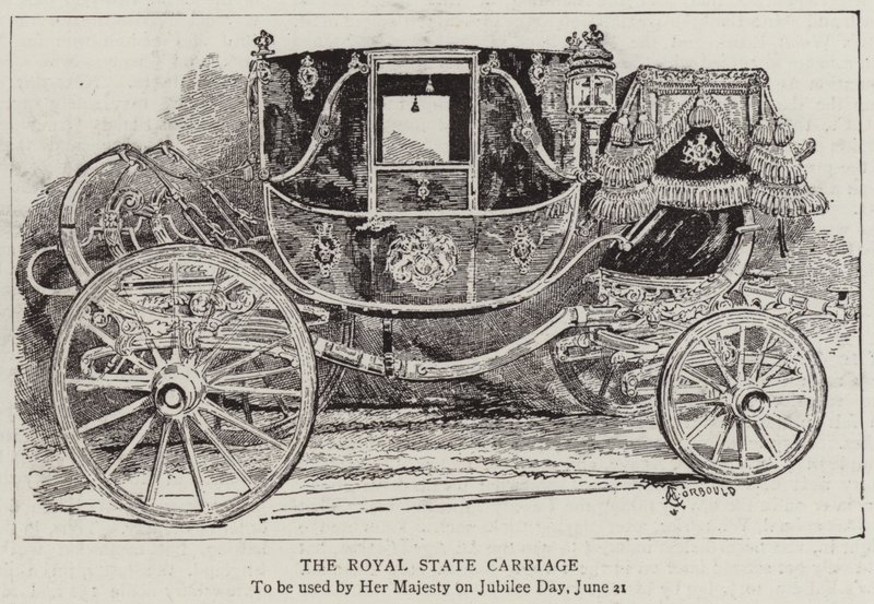 Královský státní kočár od Alfred Chantrey Corbould