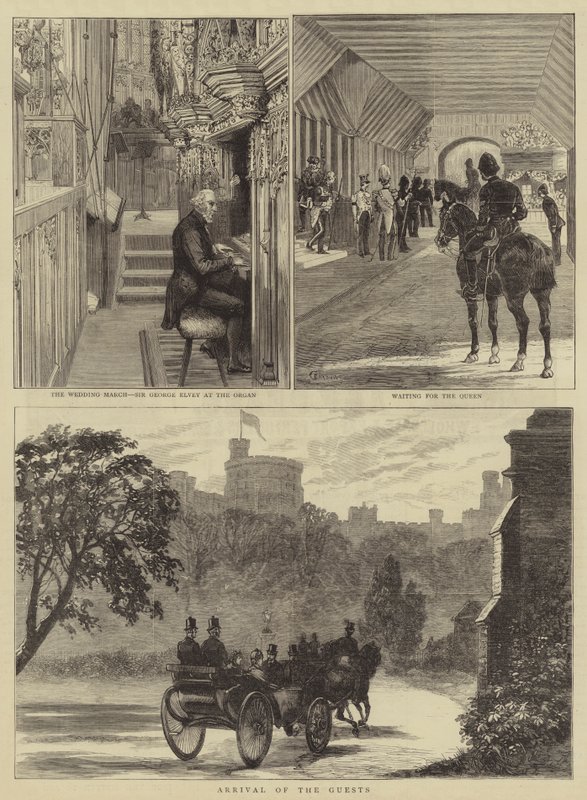 Královská svatba ve Windsoru od Alfred Chantrey Corbould