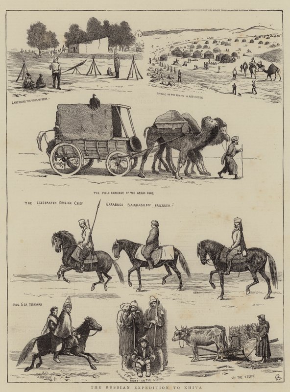 Ruská výprava do Chivy od Alfred Chantrey Corbould