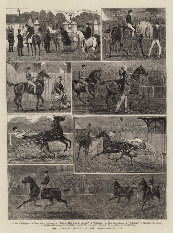 Klusácký zápas v Alexandra Palace od Alfred Chantrey Corbould