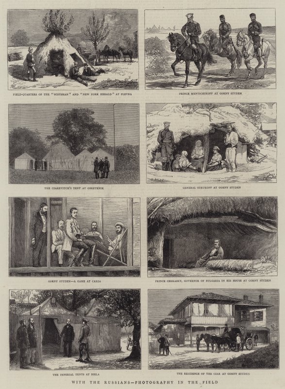 S Rusy, fotografování v terénu od Alfred Chantrey Corbould