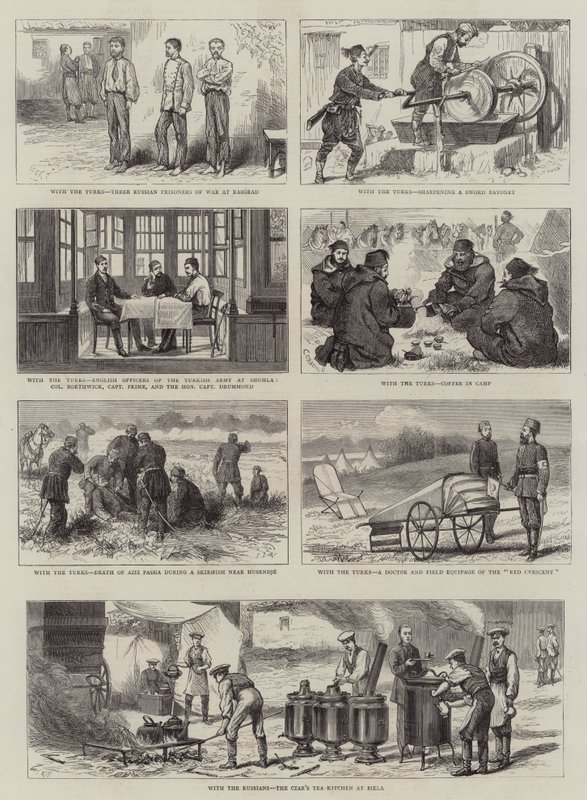 S Turky a Rusy od Alfred Chantrey Corbould