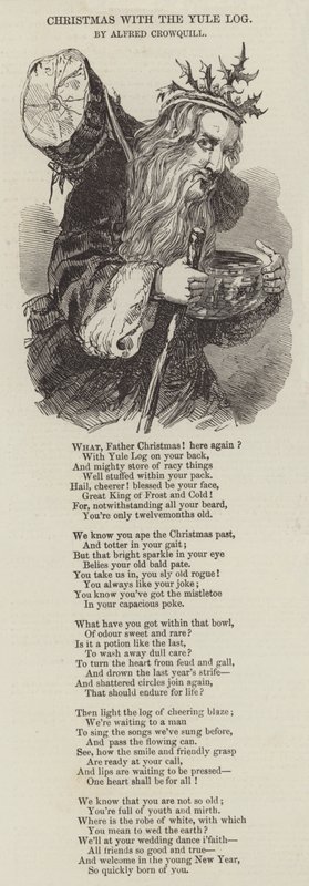 Vánoce s vánočním polenem od Alfred Crowquill