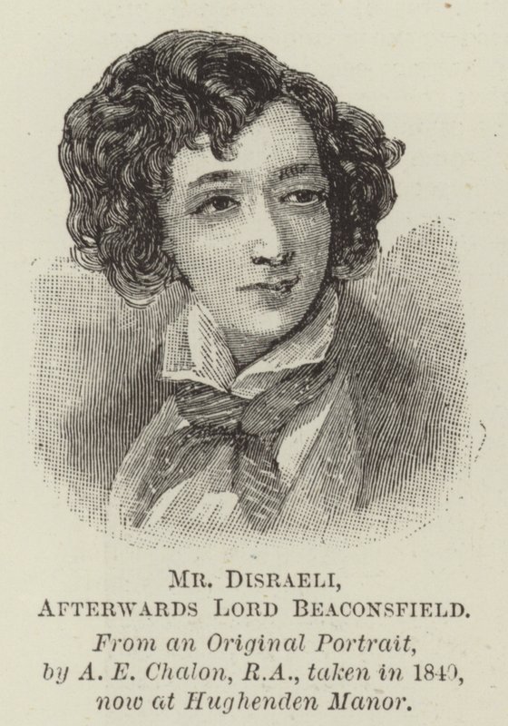 Pane Disraeli, poté lord Beaconsfield od Alfred Edward Chalon