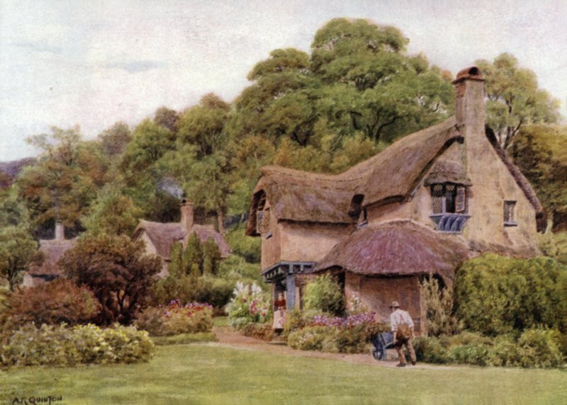 Almshouses, Selworthy Green, Somerset od Alfred Robert Quinton