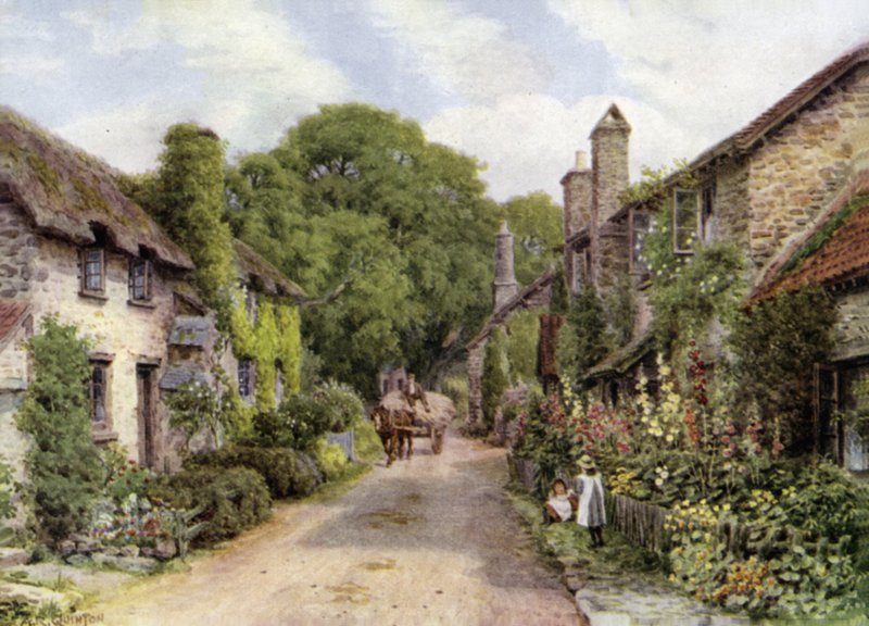 Bossington, poblíž Porlock, Somerset od Alfred Robert Quinton