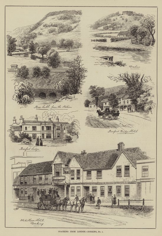 Trenérské služby z London, Dorking od Alfred Robert Quinton