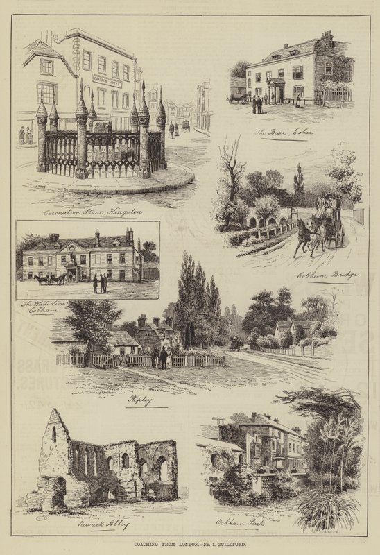 Koučování z Londýna, Guildford od Alfred Robert Quinton