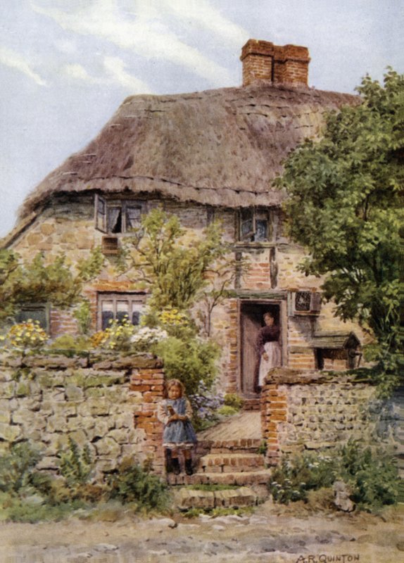 Cottage Door, Amberley, Sussex od Alfred Robert Quinton