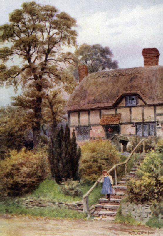 Cottage Steps, Ardington, Berkshire od Alfred Robert Quinton