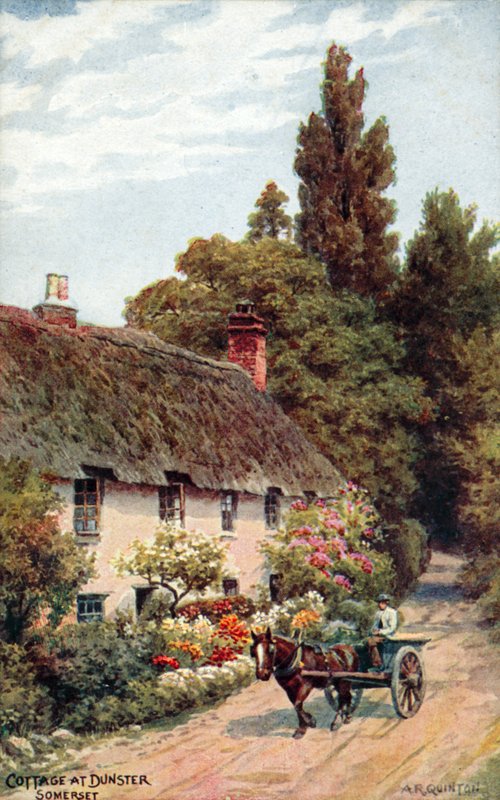 Chata v Dunster, Somerset od Alfred Robert Quinton
