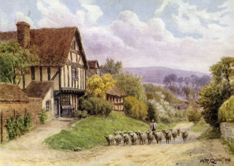 Cropthorne, poblíž Evesham, Worcester od Alfred Robert Quinton