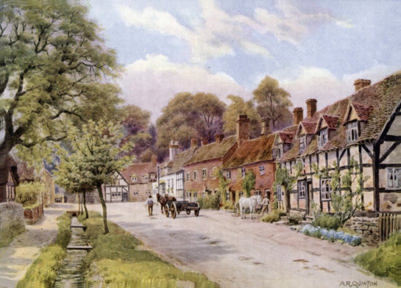 Hrad Elmley, Worcester od Alfred Robert Quinton