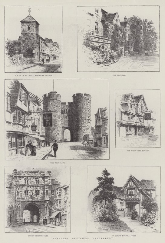 Toulavé skici, Canterbury od Alfred Robert Quinton