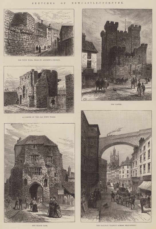 Náčrtky Newcastle-upon-Tyne od Alfred Robert Quinton