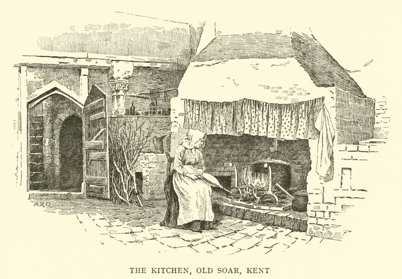 Kuchyně, Old Soar, Kent od Alfred Robert Quinton