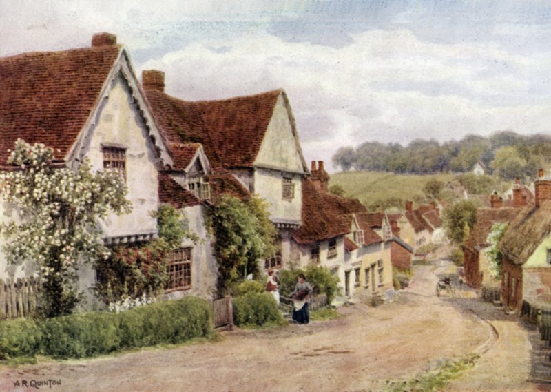 Village Street, Kersey, Suffolk od Alfred Robert Quinton