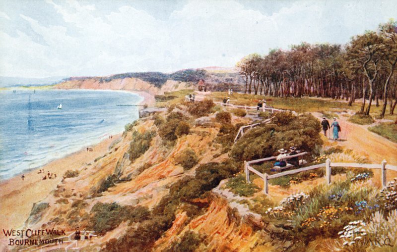 West Cliff Walk, Bournemouth od Alfred Robert Quinton